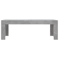 Tavolino Salotto Grigio Cemento 102x50x36 cm Legno Multistrato 823370