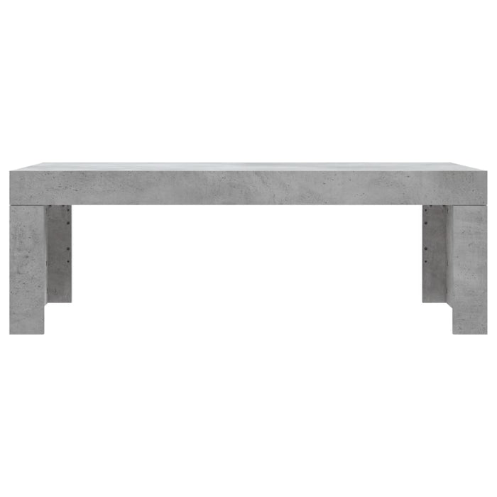 Tavolino Salotto Grigio Cemento 102x50x36 cm Legno Multistrato 823370