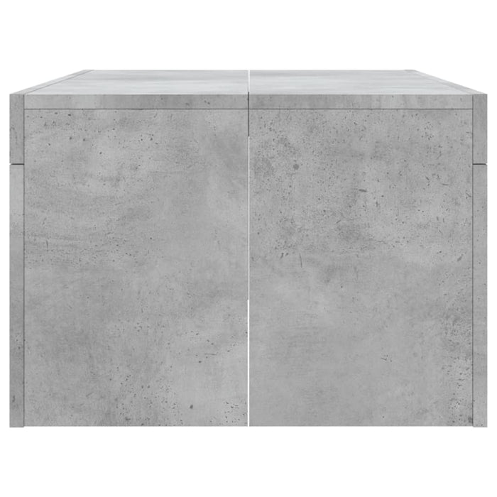 Tavolino Salotto Grigio Cemento 102x50x36 cm Legno Multistrato 823370