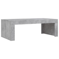 Tavolino Salotto Grigio Cemento 102x50x36 cm Legno Multistrato 823370