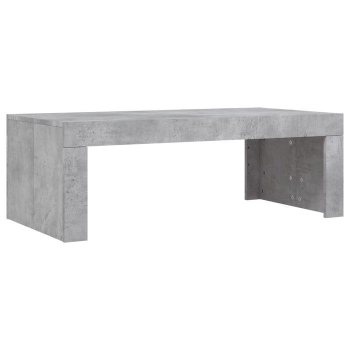 Tavolino Salotto Grigio Cemento 102x50x36 cm Legno Multistrato 823370