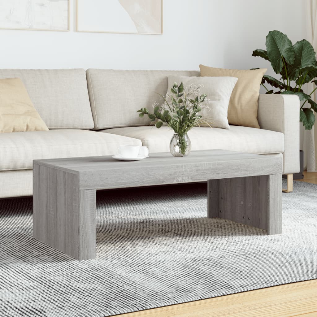 Tavolino da Salotto Grigio Sonoma 102x50x36cm Legno Multistrato 823372