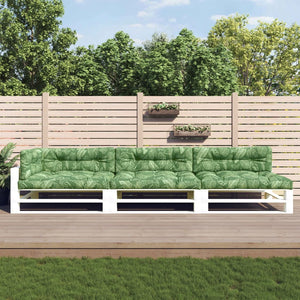 Cuscini per Pallet 7 pz Motivo a Foglie Tessuto 3188922