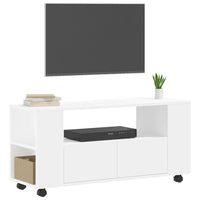 Mobile Porta TV Bianco 102x34,5x43 cm in Legno Multistrato 833742