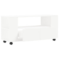 Mobile Porta TV Bianco 102x34,5x43 cm in Legno Multistrato 833742