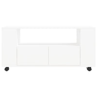 Mobile Porta TV Bianco 102x34,5x43 cm in Legno Multistrato 833742