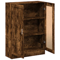Libreria Rovere Fumo 82,5x30,5x115 cm in Legno Multistrato 833786