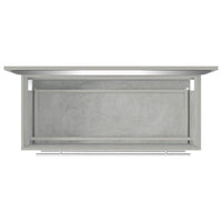 Mobile da Bagno con Specchio Grigio Cemento Legno Multistrato 833882