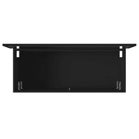 Mobile da Bagno con Specchio Nero in Legno Multistrato 833885