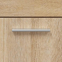 Mobile da Bagno con Specchio Rovere Sonoma in Legno Multistrato 833886