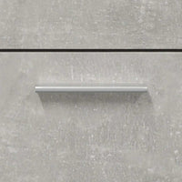 Mobile da Bagno con Specchio-Armadietto a Specchio da Bagno Grigio Cemento Legno Multistrato 169809