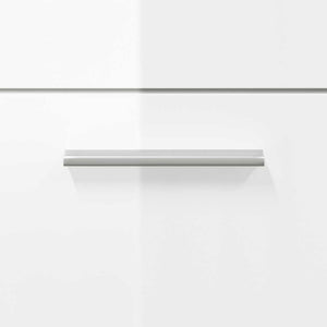 Mobile da Bagno con Specchio-Armadietto a Specchio da Bagno Bianco Lucido in Legno Multistrato