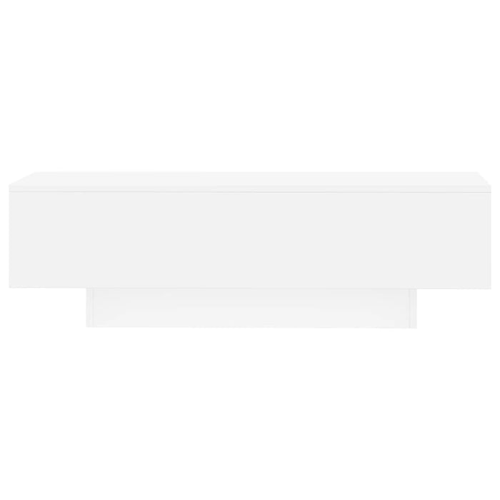 Tavolino da Salotto Bianco 100x49,5x31 cm in Legno Multistrato 833889