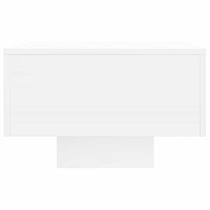 Tavolino da Salotto Bianco 100x49,5x31 cm in Legno Multistrato 833889