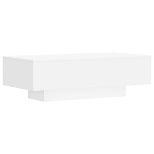 Tavolino da Salotto Bianco 100x49,5x31 cm in Legno Multistrato 833889