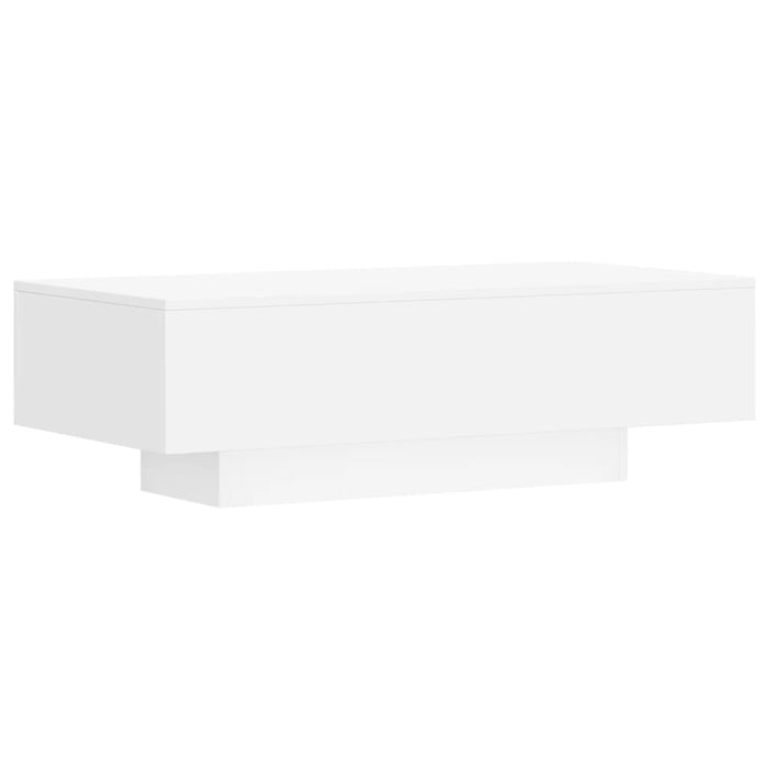Tavolino da Salotto Bianco 100x49,5x31 cm in Legno Multistrato 833889