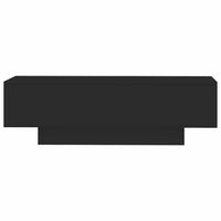 Tavolino da Salotto Nero 100x49,5x31 cm in Legno Multistrato 833890