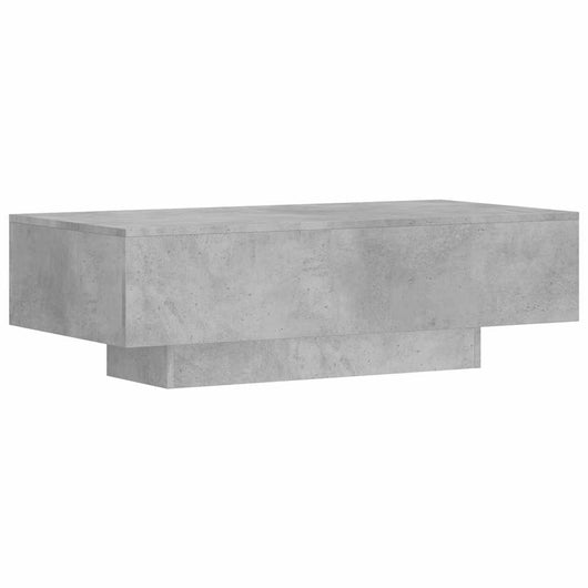 Tavolino Salotto-Tavolino da Soggiorno Grigio Cemento 100x49,5x31cm Legno Multistrato