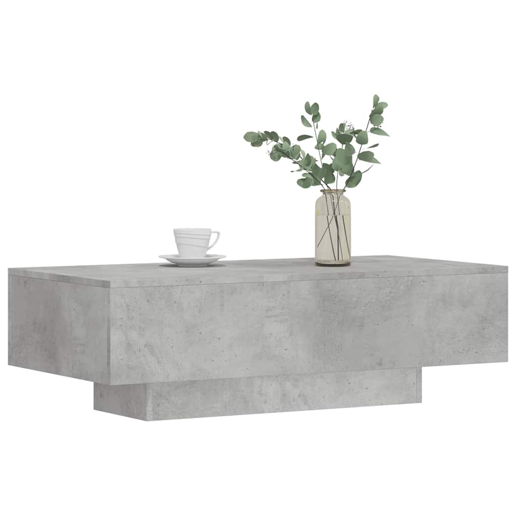 Tavolino Salotto Grigio Cemento 100x49,5x31cm Legno Multistratocod mxl 106059