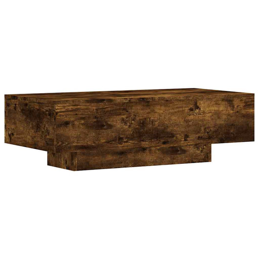 Tavolino da Salotto-Tavolino da soggiorno-Tavolo Rovere Fumo 100x49,5x31cm Legno Multistrato
