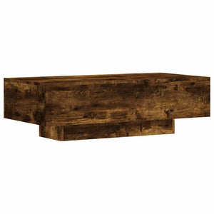 Tavolino da Salotto Rovere Fumo 100x49,5x31cm Legno Multistrato 833893