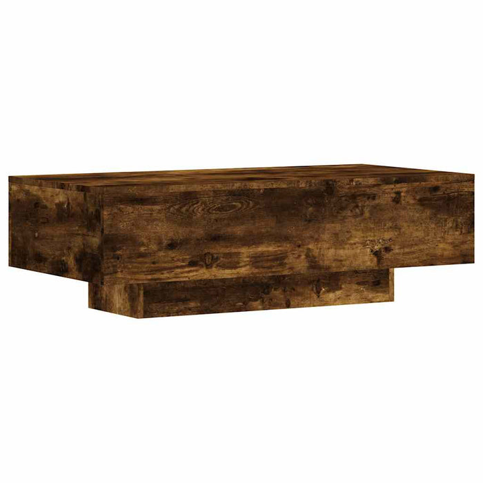 Tavolino da Salotto Rovere Fumo 100x49,5x31cm Legno Multistrato 833893