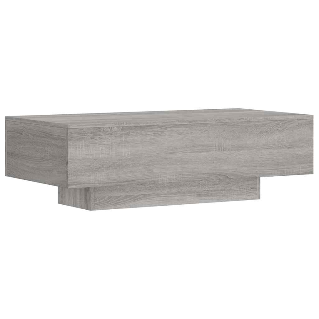 Tavolino Salotto-Tavolino da Soggiorno Grigio Sonoma 100x49,5x31 cm Legno Multistrato