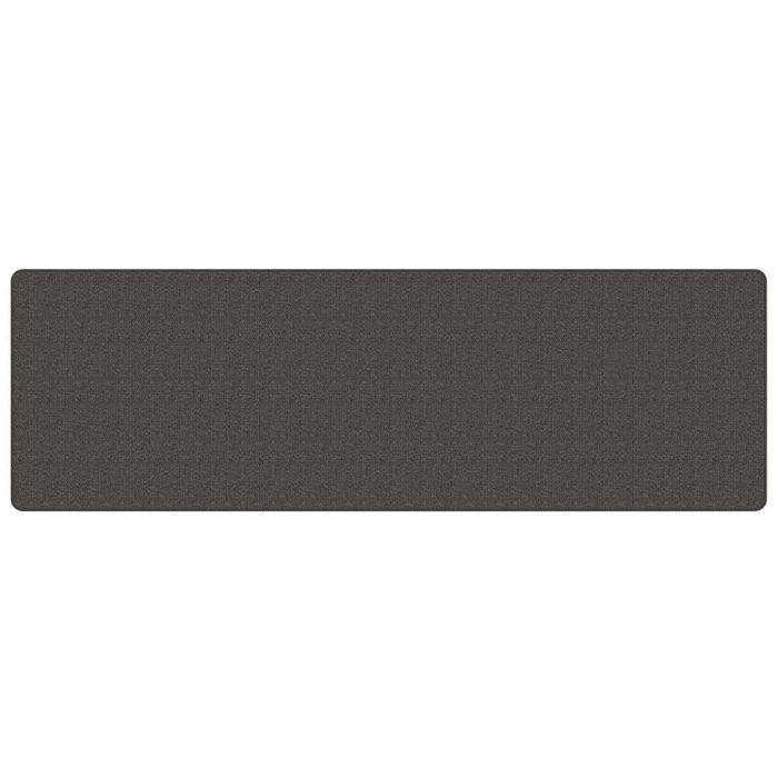 Tappeto Corsia Aspetto Sisal Antracite 80x250 cm 355781