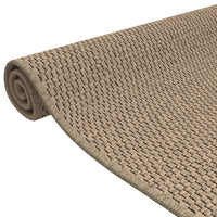Tappeto Corsia Aspetto Sisal Sabbia 50x150 cm 355785