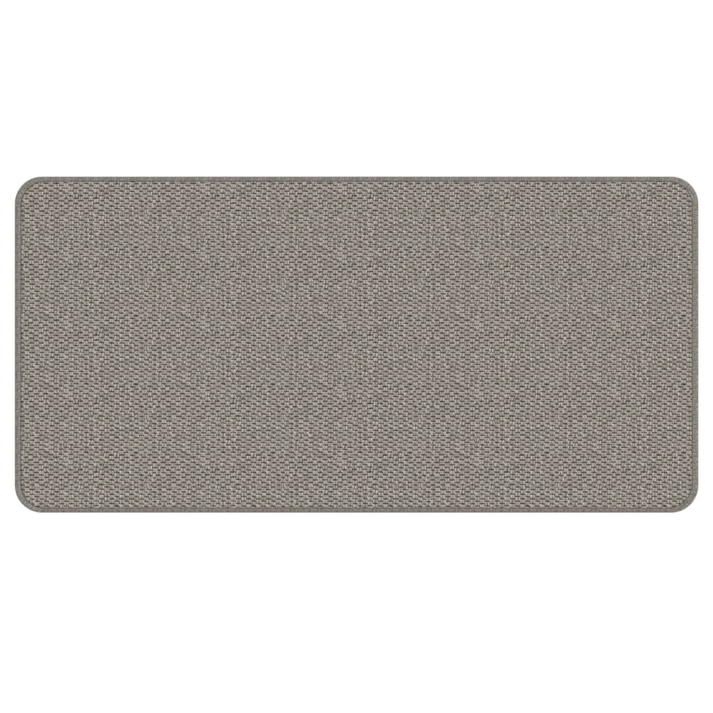 Tappeto Corsia Aspetto Sisal Argento 50x100 cm 355794