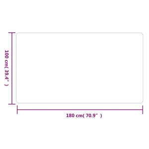 Tappeto Corsia Antracite 100x180 cm