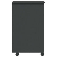 Armadietto Rotante con Cassetti MOSS Grigio Legno Massello Pino 355890