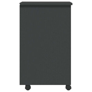 Armadietto Rotante con Cassetti MOSS Grigio Legno Massello Pino 355890