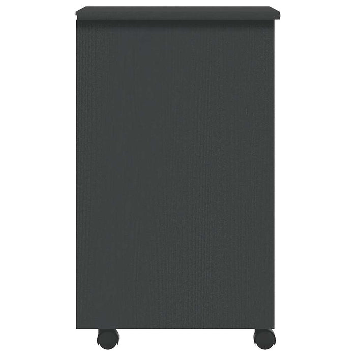 Armadietto Rotante con Cassetti MOSS Grigio Legno Massello Pino 355890