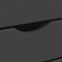 Armadietto Rotante con Cassetti MOSS Grigio Legno Massello Pino