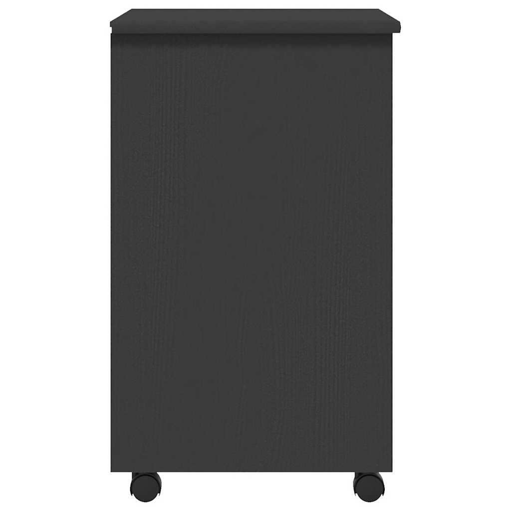 Armadietto Rotante con Cassetti MOSS Grigio Legno Massello Pino 355893