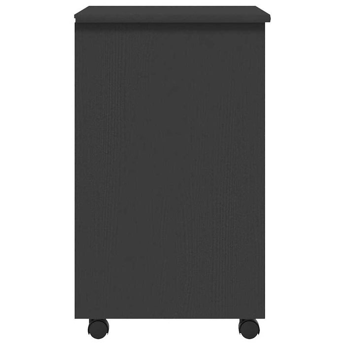 Armadietto Rotante con Cassetti MOSS Grigio Legno Massello Pino 355893