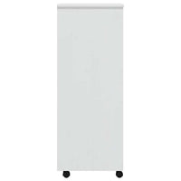 Armadietto Rotante con Cassetti MOSS Bianco Legno Massello Pino 355898