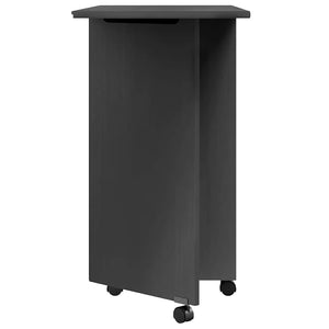 Armadietto Rotante con Scrivania MOSS Grigio Massello di Pino 355902