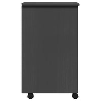 Armadietto Rotante con Cassetti MOSS Grigio Legno Massello Pino 355905