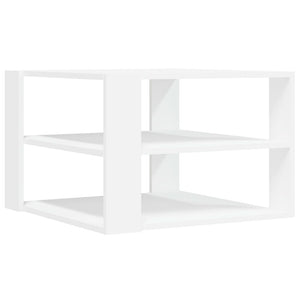 Tavolino da Salotto Bianco 59,5x59,5x40 cm in Legno Multistrato 834245
