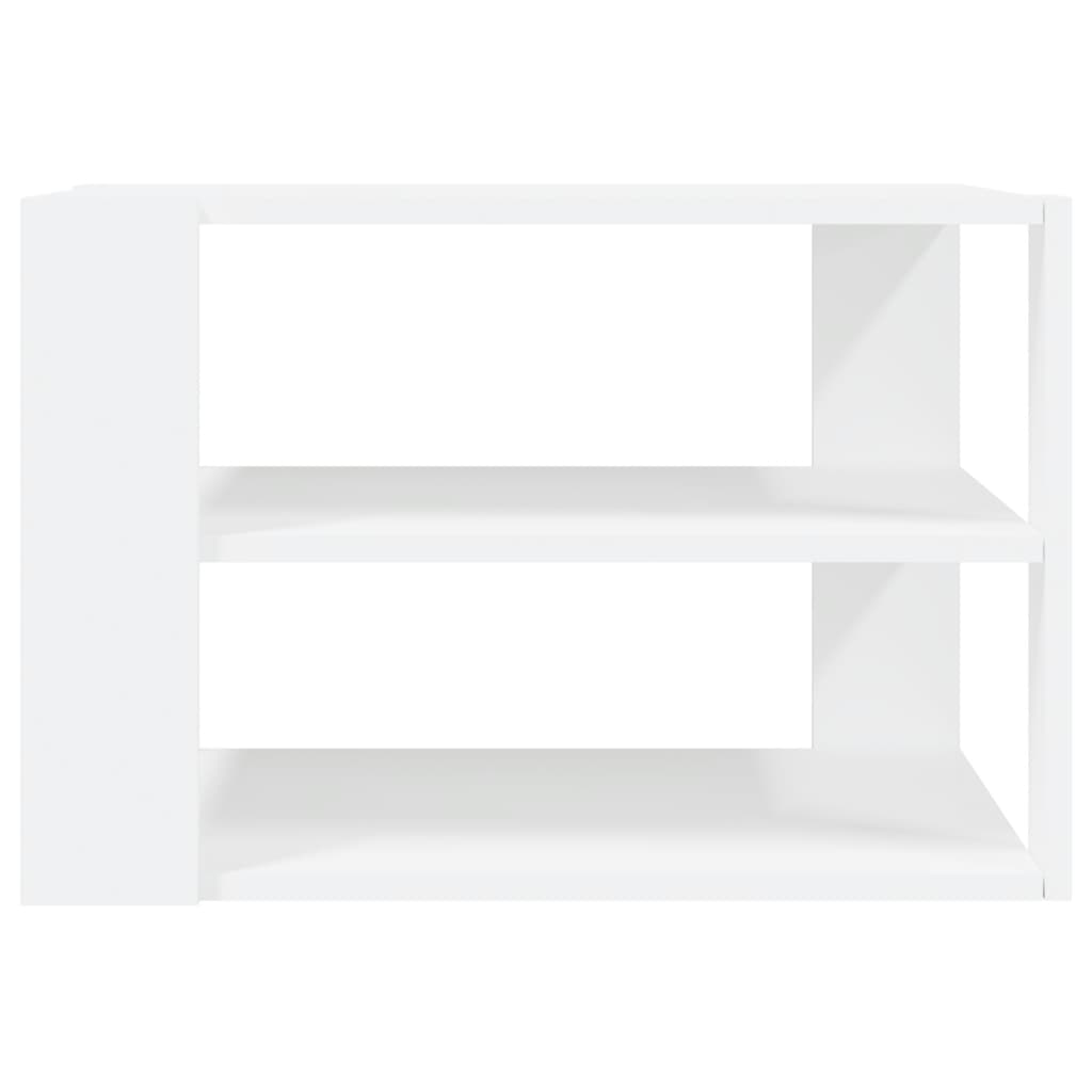 Tavolino da Salotto Bianco 59,5x59,5x40 cm in Legno Multistrato 834245