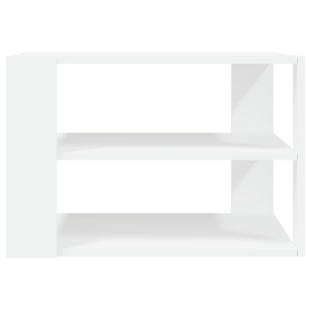 Tavolino da Salotto Bianco 59,5x59,5x40 cm in Legno Multistrato 834245