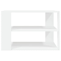Tavolino da Salotto Bianco 59,5x59,5x40 cm in Legno Multistrato 834245