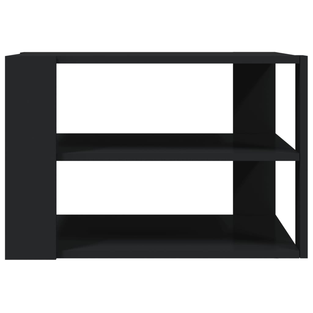 Tavolino da Salotto Nero 59,5x59,5x40 cm in Legno Multistrato 834246