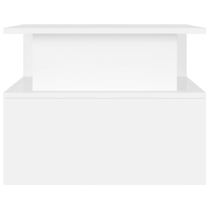 Tavolino da Salotto-Tavolino da soggiorno Bianco 90x55x42,5 cm in Legno Multistrato