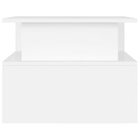 Tavolino da Salotto Bianco 90x55x42,5 cm in Legno Multistrato