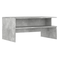Tavolino Salotto Grigio Cemento 90x55x42,5 cm Legno Multistrato 834281