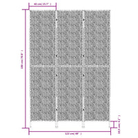Divisorio Ambienti 3Pannelli Marrone 122x180cm Giacinto d'Acqua 355192