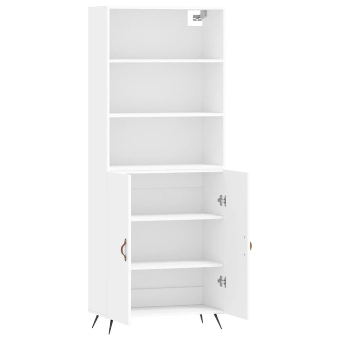 Credenza Bianca 69,5x34x180 cm in Legno Multistrato 3189221